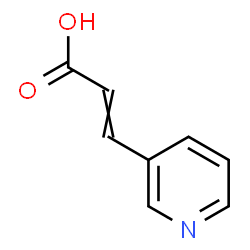 ChemSpider 2D Image | 3-(3-Pyridinyl)acrylic acid | C8H7NO2