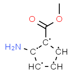 ChemSpider 2D Image | 1-Amino-2-(methoxycarbonyl)-1,2,3,4,5-cyclopentanepentayl | C7H8NO2