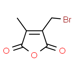 ChemSpider 2D Image | 3-(Bromomethyl)-4-methyl-2,5-furandione | C6H5BrO3