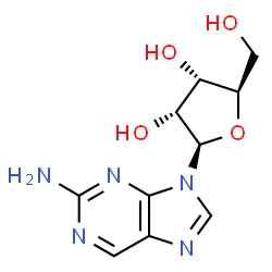 ChemSpider 2D Image | 2-Aminopurine riboside | C10H13N5O4