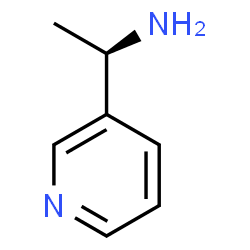 ChemSpider 2D Image | (1R)-1-(3-Pyridinyl)ethanamine | C7H10N2