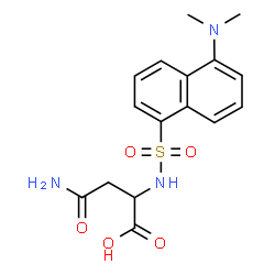 ChemSpider 2D Image | N~2~-{[5-(Dimethylamino)-1-naphthyl]sulfonyl}asparagine | C16H19N3O5S