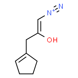 ChemSpider 2D Image | (1Z)-3-(1-Cyclopenten-1-yl)-2-hydroxy-1-propene-1-diazonium | C8H11N2O