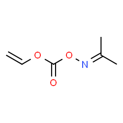 ChemSpider 2D Image | [(Isopropylideneamino)oxy](vinyloxy)methanone | C6H9NO3