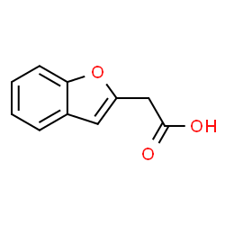 ChemSpider 2D Image | 1-Benzofuran-2-ylacetic acid | C10H8O3