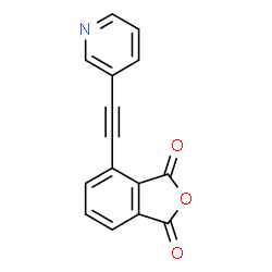 ChemSpider 2D Image | 4-(3-Pyridinylethynyl)-2-benzofuran-1,3-dione | C15H7NO3