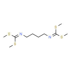 ChemSpider 2D Image | Tetramethyl 1,4-butanediylbiscarbonodithioimidate | C10H20N2S4