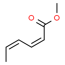 ChemSpider 2D Image | Methyl (2Z,4Z)-2,4-hexadienoate | C7H10O2