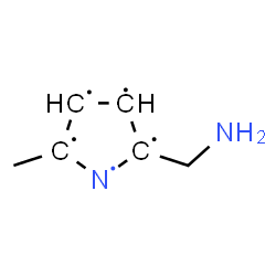 ChemSpider 2D Image | 2-(Aminomethyl)-5-methyl-1,2,3,4,5-pyrrolidinepentayl | C6H9N2