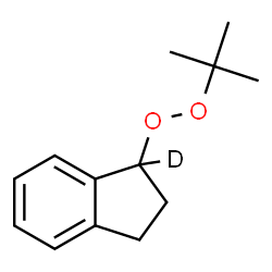 ChemSpider 2D Image | 1-[(2-Methyl-2-propanyl)peroxy](1-~2~H)indane | C13H17DO2
