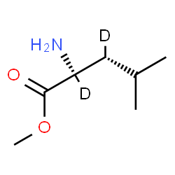 ChemSpider 2D Image | Methyl (3R)-(2,3-~2~H_2_)leucinate | C7H13D2NO2