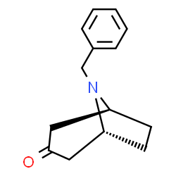 ChemSpider 2D Image | (1R,5S)-8-Benzyl-8-azabicyclo[3.2.1]octan-3-one | C14H17NO