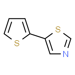 ChemSpider 2D Image | 5-(2-Thienyl)-1,3-thiazole | C7H5NS2