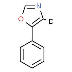 ChemSpider 2D Image | 5-Phenyl(4-~2~H)-1,3-oxazole | C9H6DNO
