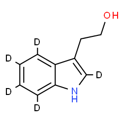 ChemSpider 2D Image | 2-[(2,4,5,6,7-~2~H_5_)-1H-Indol-3-yl]ethanol | C10H6D5NO