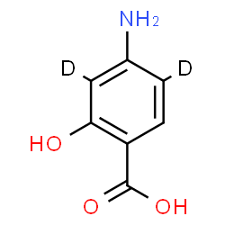 ChemSpider 2D Image | 4-Amino-2-hydroxy(3,5-~2~H_2_)benzoic acid | C7H5D2NO3