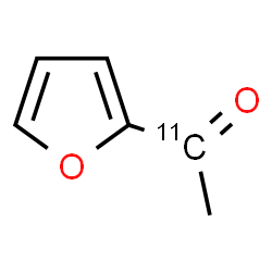 ChemSpider 2D Image | 1-(2-Furyl)(1-~11~C)ethanone | C511CH6O2