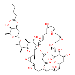 ChemSpider 2D Image | 3-{[(1R,3R,5R,9S,10S,12R,13R,14R,20S,22R,24S,27R,28R,30S,31R,32S)-14-{(2S,3S,4R,5R,6R,7S)-7-[(2,6-Dideoxy-3-O-pentanoyl-alpha-L-lyxo-hexopyranosyl)oxy]-3,5-dihydroxy-4,6-dimethyl-2-octanyl}-3,9,20,22,
24,28,30,31,32-nonahydroxy-13,27-dimethyl-16-oxo-11,15,34-trioxatricyclo[28.3.1.0~10,12~]tetratriacont-17-en-5-yl]oxy}-3-oxopropanoic acid | C57H98O24