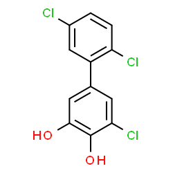 ChemSpider 2D Image | 2',5,5'-Trichloro-3,4-biphenyldiol | C12H7Cl3O2