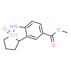 ChemSpider 2D Image | methyl 1,2,3,9b-tetrahydrobenzo[c]thieno[2,1-e]isothiazole-8-carboxylate 4-oxide | C12H14NO3S