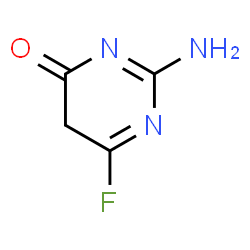ChemSpider 2D Image | 2-Amino-6-fluoro-4(5H)-pyrimidinone | C4H4FN3O