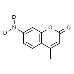 ChemSpider 2D Image | 7-(~2~H_2_)Amino-4-methyl-2H-chromen-2-one | C10H7D2NO2