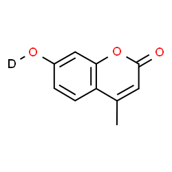 ChemSpider 2D Image | 7-(~2~H)Hydroxy-4-methyl-2H-chromen-2-one | C10H7DO3