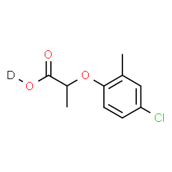 ChemSpider 2D Image | 2-(4-Chloro-2-methylphenoxy)propan(~2~H)oic acid | C10H10DClO3