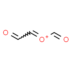 ChemSpider 2D Image | (E)-Formyl(2-oxoethylidene)oxonium | C3H3O3
