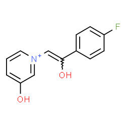 ChemSpider 2D Image | 1-[(Z)-2-(4-Fluorophenyl)-2-hydroxyvinyl]-3-hydroxypyridinium | C13H11FNO2