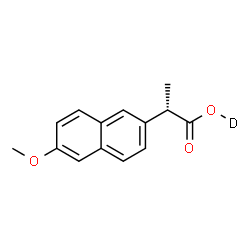 ChemSpider 2D Image | (2S)-2-(6-Methoxy-2-naphthyl)propan(~2~H)oic acid | C14H13DO3