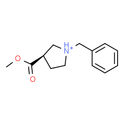 ChemSpider 2D Image | (3R)-1-Benzyl-3-(methoxycarbonyl)pyrrolidinium | C13H18NO2