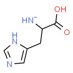 ChemSpider 2D Image | [1-Carboxy-2-(1H-imidazol-5-yl)ethyl]azanide | C6H8N3O2