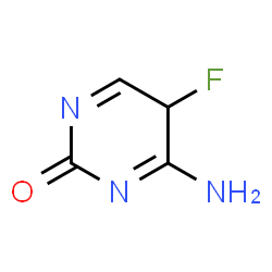 ChemSpider 2D Image | 4-Amino-5-fluoro-2(5H)-pyrimidinone | C4H4FN3O