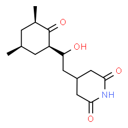 ChemSpider 2D Image | 4-{(2R)-2-[(1R,3R,5S)-3,5-Dimethyl-2-oxocyclohexyl]-2-hydroxyethyl}-2,6-piperidinedione | C15H23NO4
