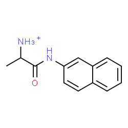 ChemSpider 2D Image | 1-(2-Naphthylamino)-1-oxo-2-propanaminium | C13H15N2O