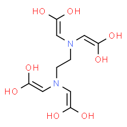 ChemSpider 2D Image | 2,2',2'',2'''-(1,2-Ethanediyldinitrilo)tetra(1,1-ethenediol) | C10H16N2O8