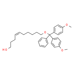 ChemSpider 2D Image | (4Z)-10-[Bis(4-methoxyphenyl)(phenyl)methoxy]-4-decen-1-ol | C31H38O4