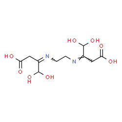 ChemSpider 2D Image | (3Z,3'Z)-3,3'-(1,2-Ethanediyldinitrilo)bis(4,4-dihydroxybutanoic acid) | C10H16N2O8