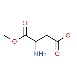 ChemSpider 2D Image | 3-Amino-4-methoxy-4-oxobutanoate | C5H8NO4