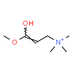 ChemSpider 2D Image | (2E)-3-Hydroxy-3-methoxy-N,N,N-trimethyl-2-propen-1-aminium | C7H16NO2