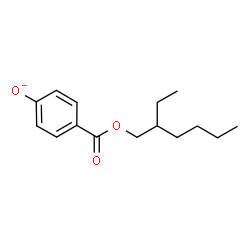ChemSpider 2D Image | 4-{[(2-Ethylhexyl)oxy]carbonyl}phenolate | C15H21O3