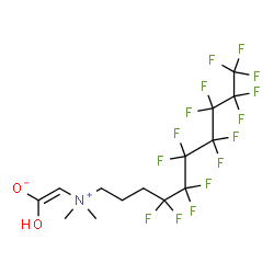 ChemSpider 2D Image | (Z)-2-[Dimethyl(4,4,5,5,6,6,7,7,8,8,9,9,10,10,10-pentadecafluorodecyl)ammonio]-1-hydroxyethenolate | C14H14F15NO2