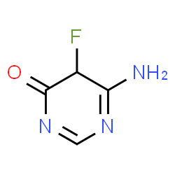 ChemSpider 2D Image | 6-Amino-5-fluoro-4(5H)-pyrimidinone | C4H4FN3O