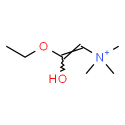 ChemSpider 2D Image | (E)-2-Ethoxy-2-hydroxy-N,N,N-trimethylethenaminium | C7H16NO2