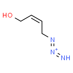 ChemSpider 2D Image | 1-[(2Z)-4-Hydroxy-2-buten-1-yl]-1,2-triazadien-2-ium | C4H8N3O