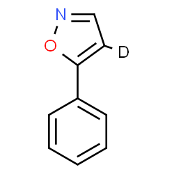 ChemSpider 2D Image | 5-Phenyl(4-~2~H)-1,2-oxazole | C9H6DNO