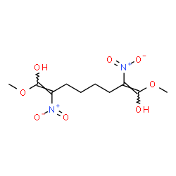 ChemSpider 2D Image | (1Z,7Z)-1,8-Dimethoxy-2,7-dinitro-1,7-octadiene-1,8-diol | C10H16N2O8