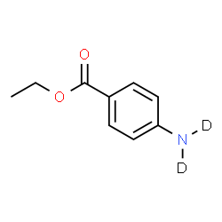 ChemSpider 2D Image | Ethyl 4-(~2~H_2_)aminobenzoate | C9H9D2NO2