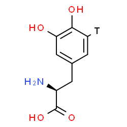 ChemSpider 2D Image | 3-Hydroxy-L-(5-~3~H)tyrosine | C9H10TNO4